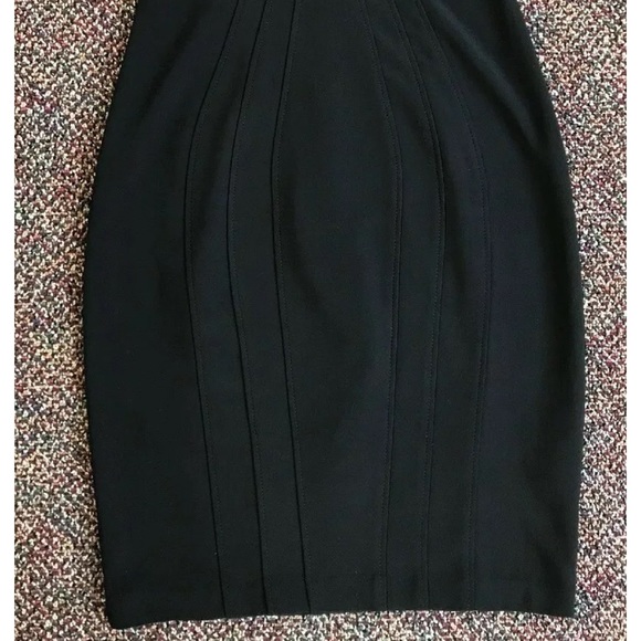 Betsy & Adam Black Embellished Dress Sz 6 - Picture 4 of 8